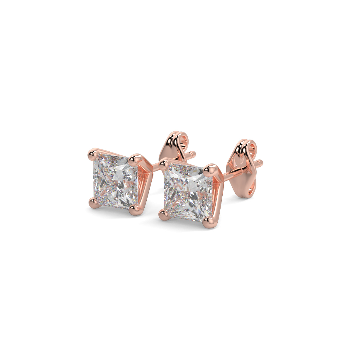Solitaire Diamond Earrings
