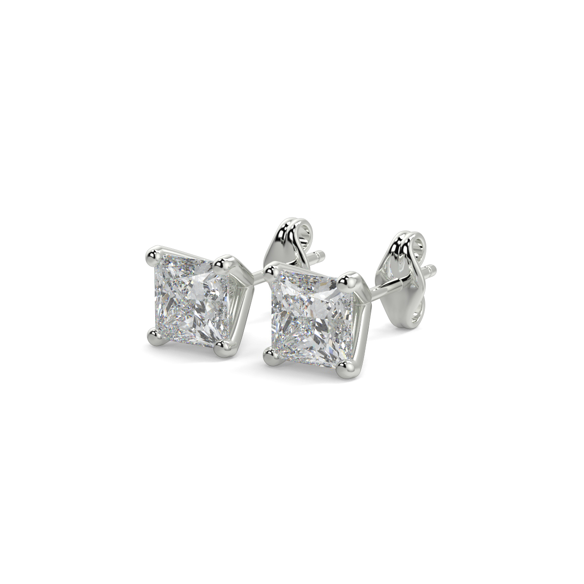 Solitaire Diamond Earrings