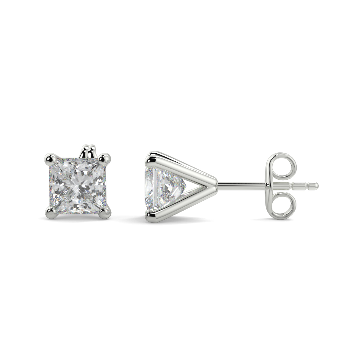 Solitaire Diamond Earrings