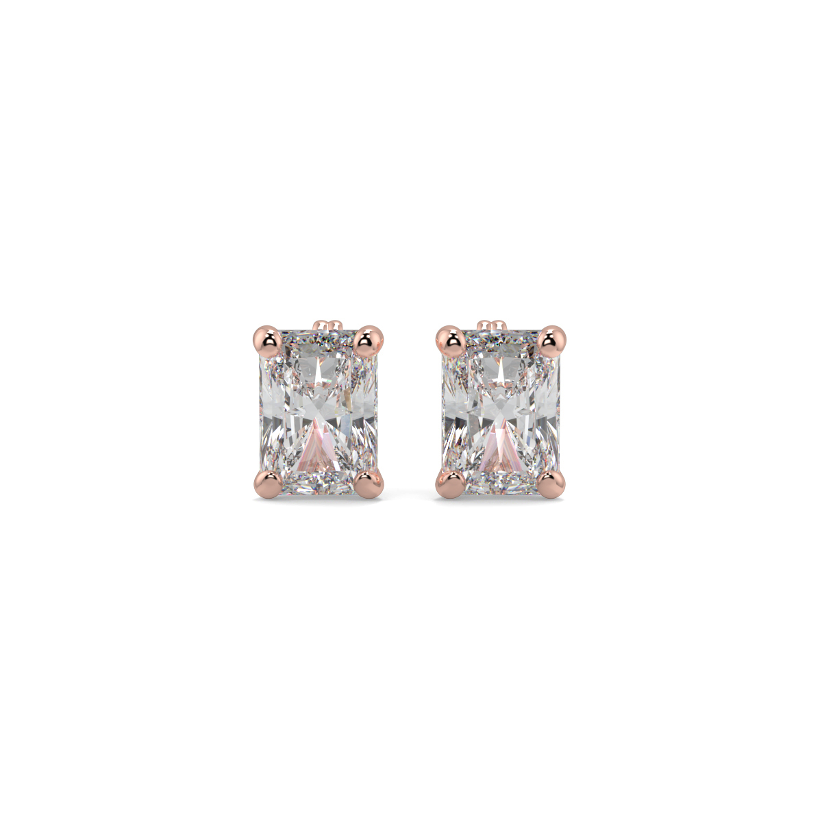 Solitaire Diamond Earrings