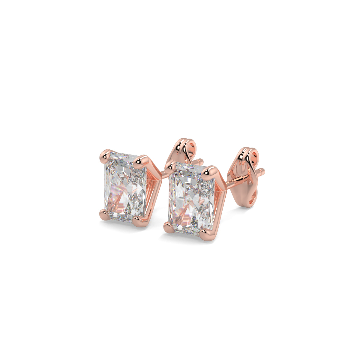 Solitaire Diamond Earrings