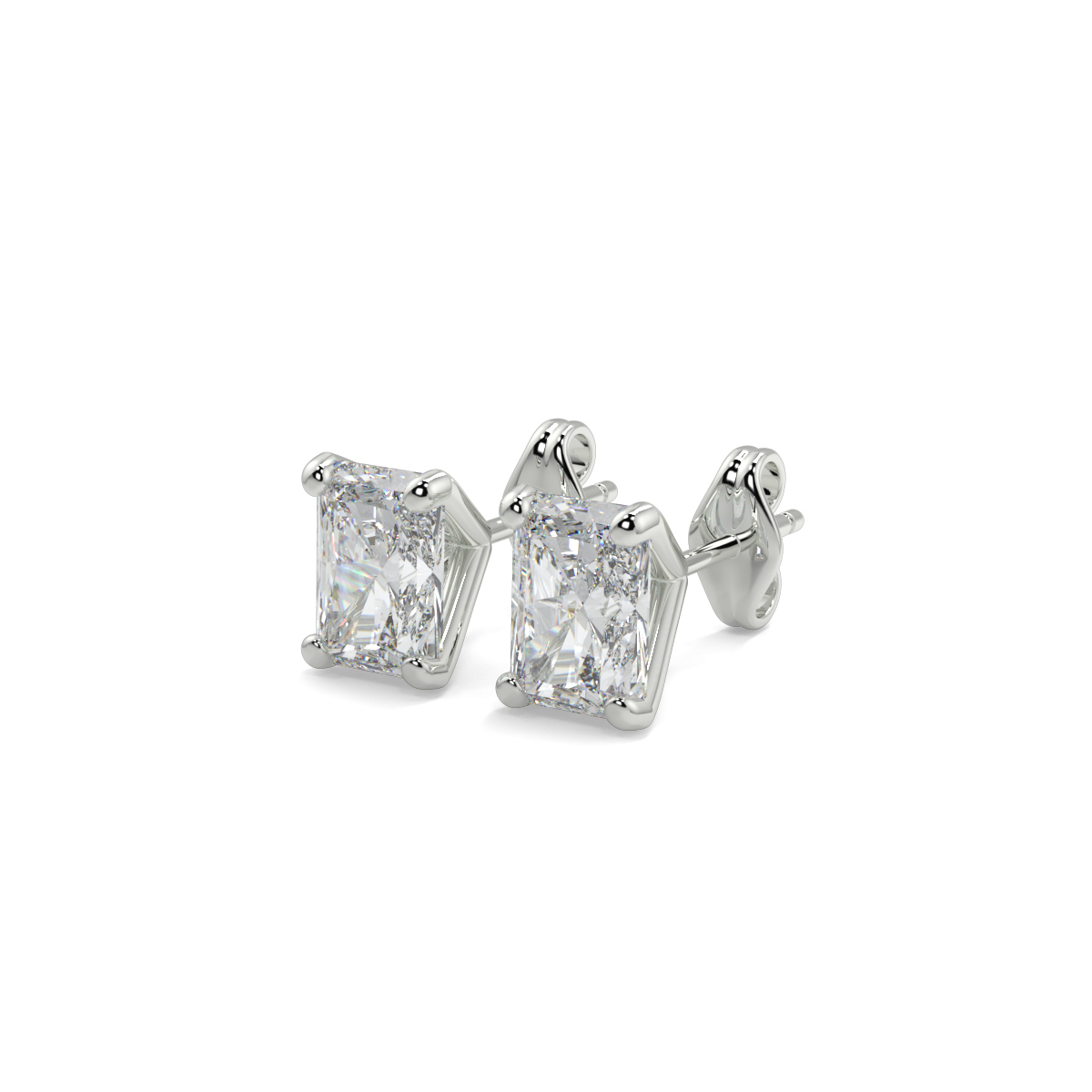 Solitaire Diamond Earrings