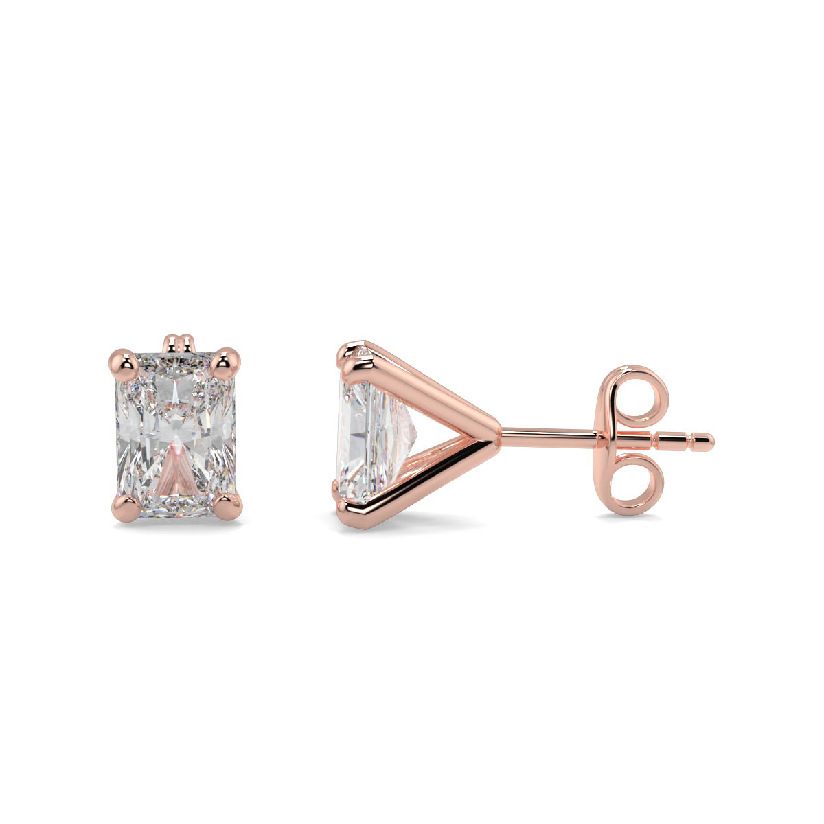 Solitaire Diamond Earrings