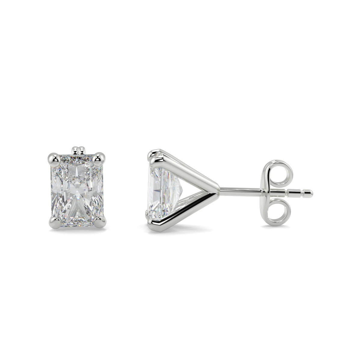 Solitaire Diamond Earrings