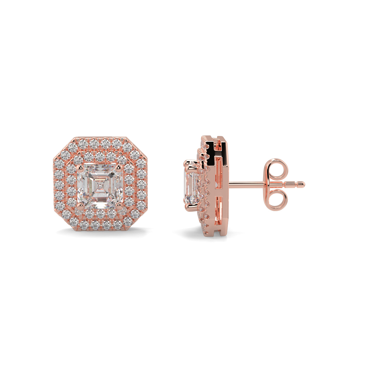Solitaire Diamond Earrings