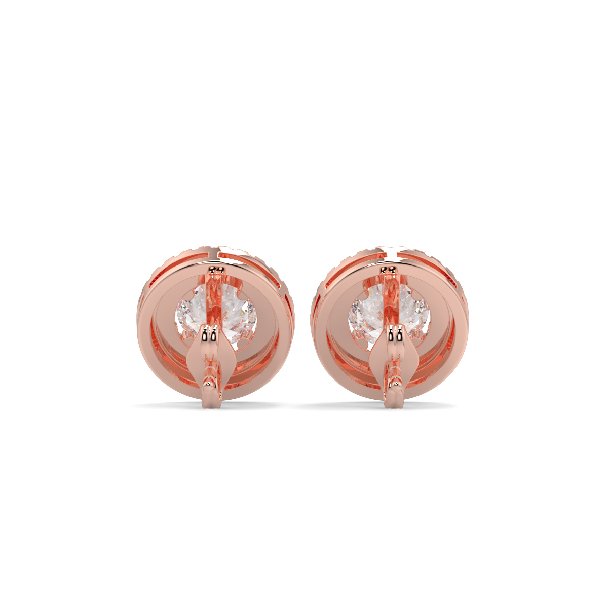 Halo Diamond Earrings