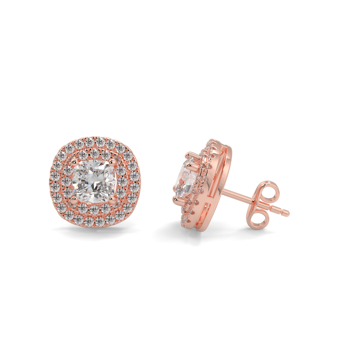 Solitaire Diamond Earrings