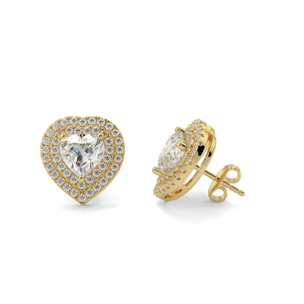 Solitaire Diamond Earrings