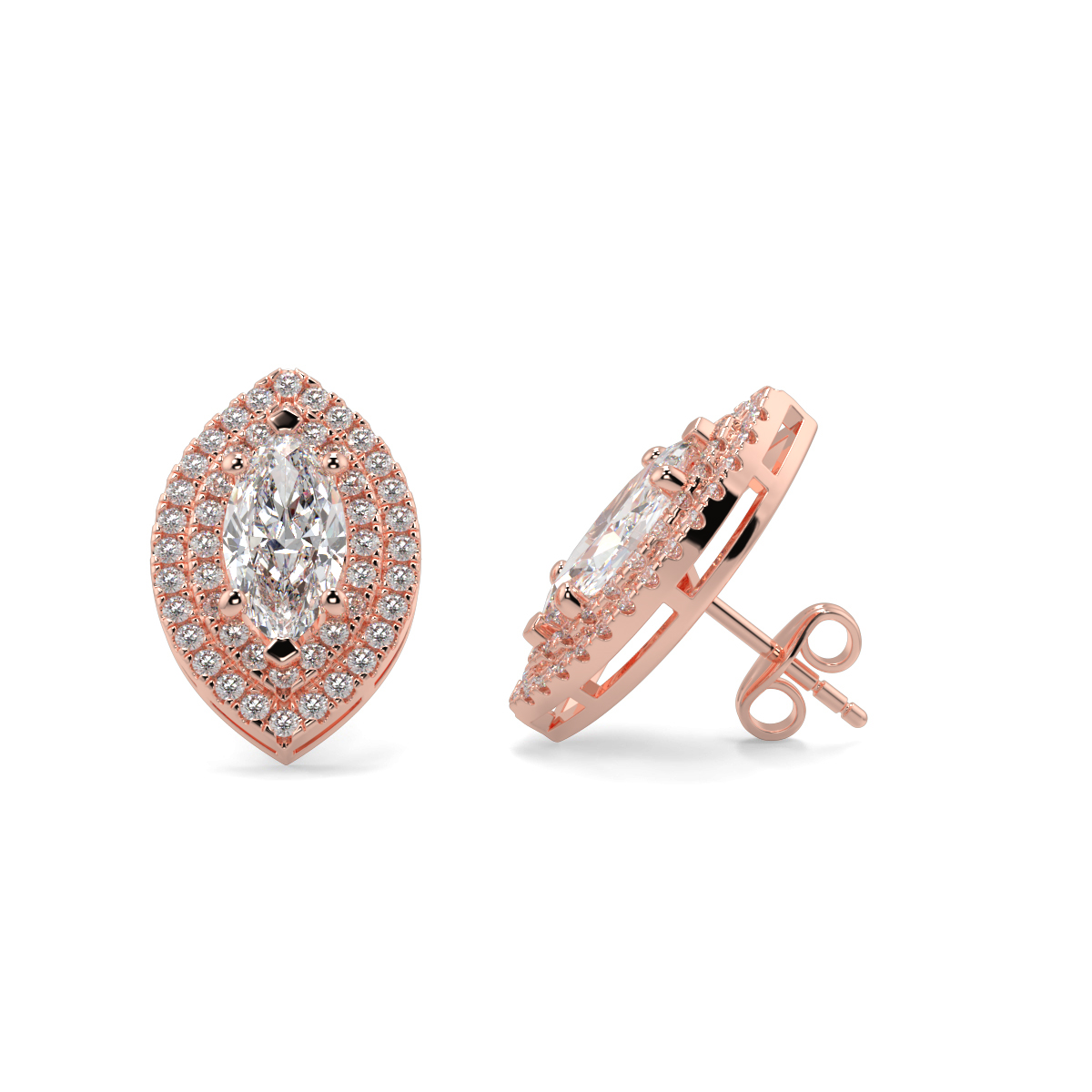 Solitaire Diamond Earrings