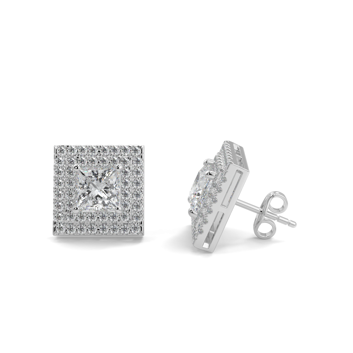 Solitaire Diamond Earrings