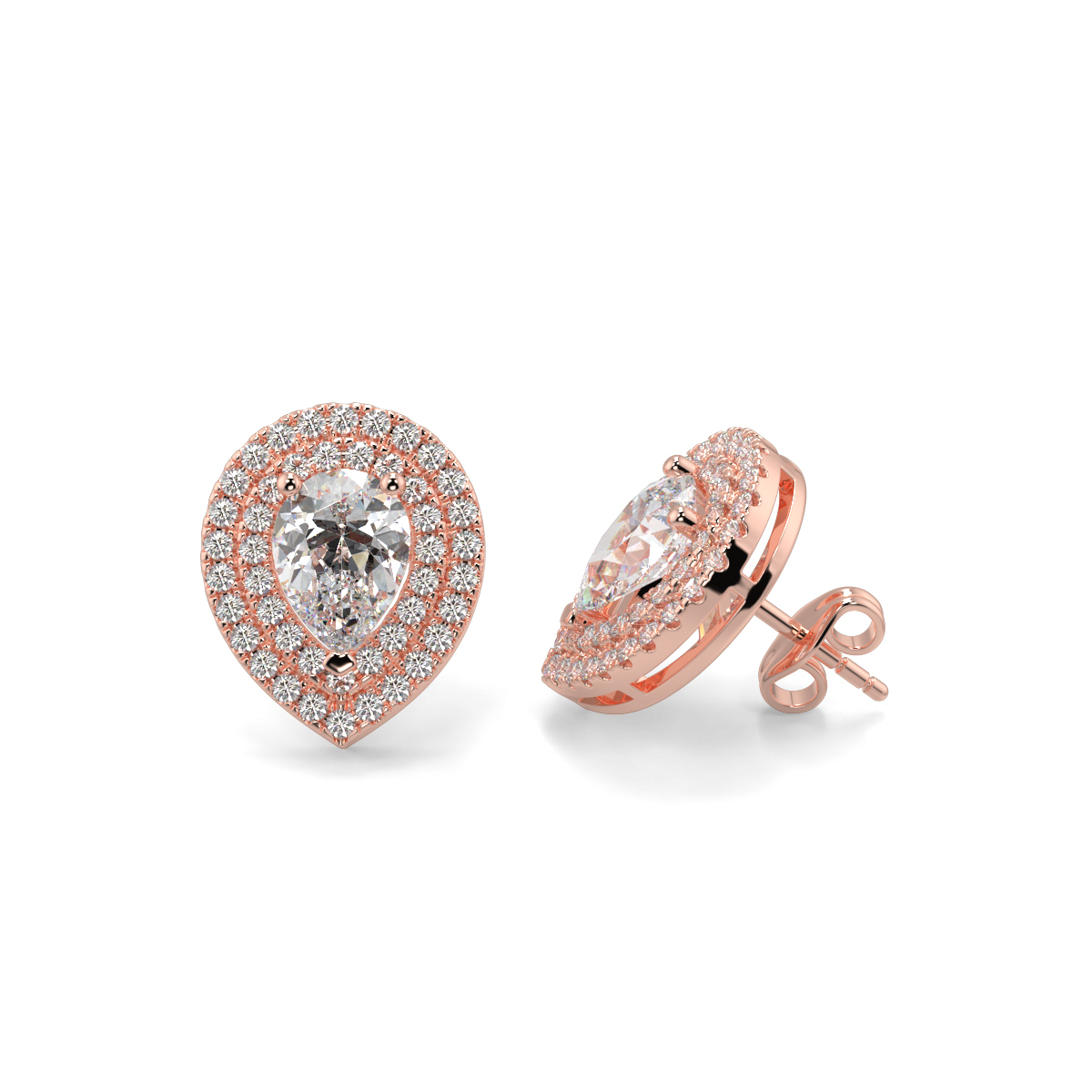 Solitaire Diamond Earrings