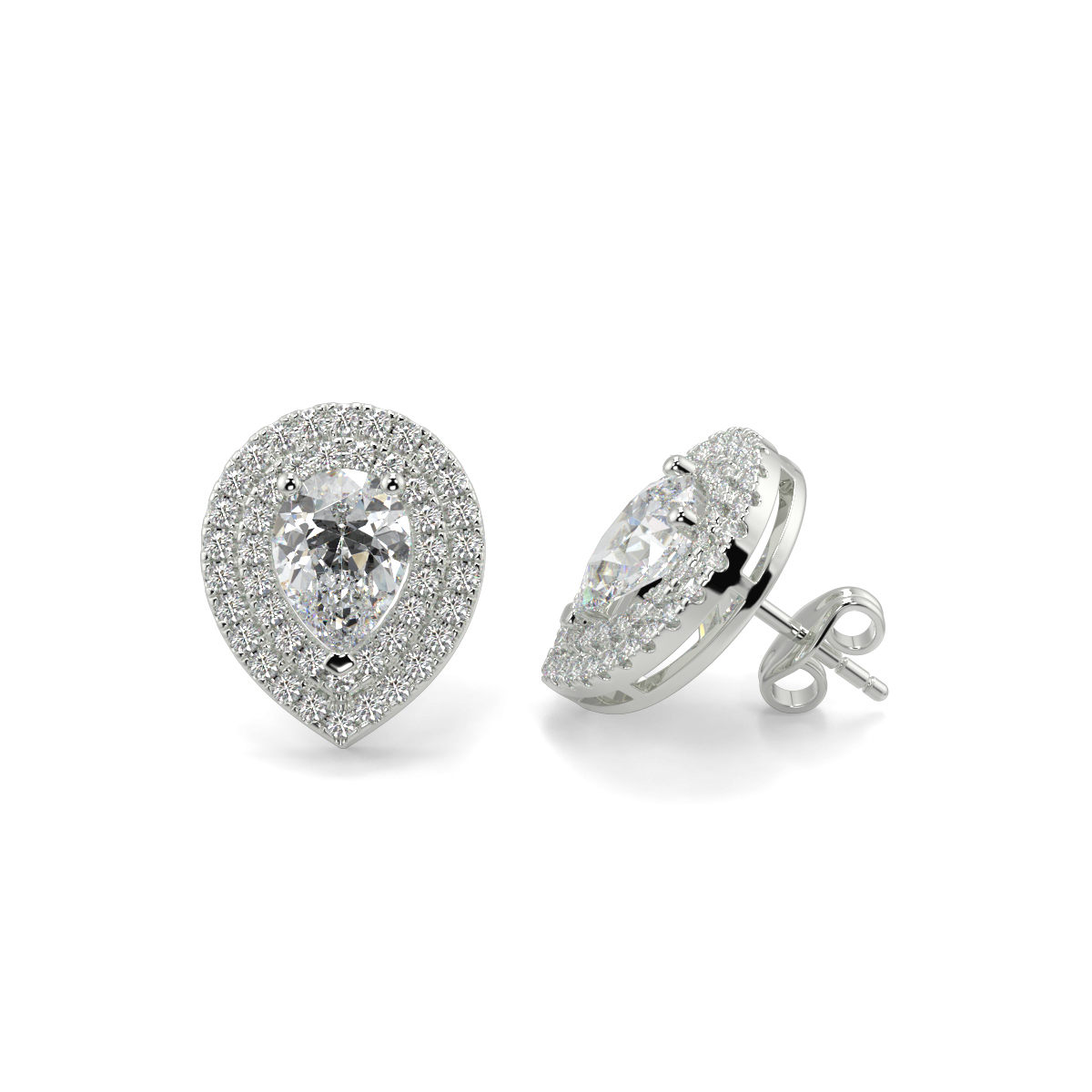 Solitaire Diamond Earrings