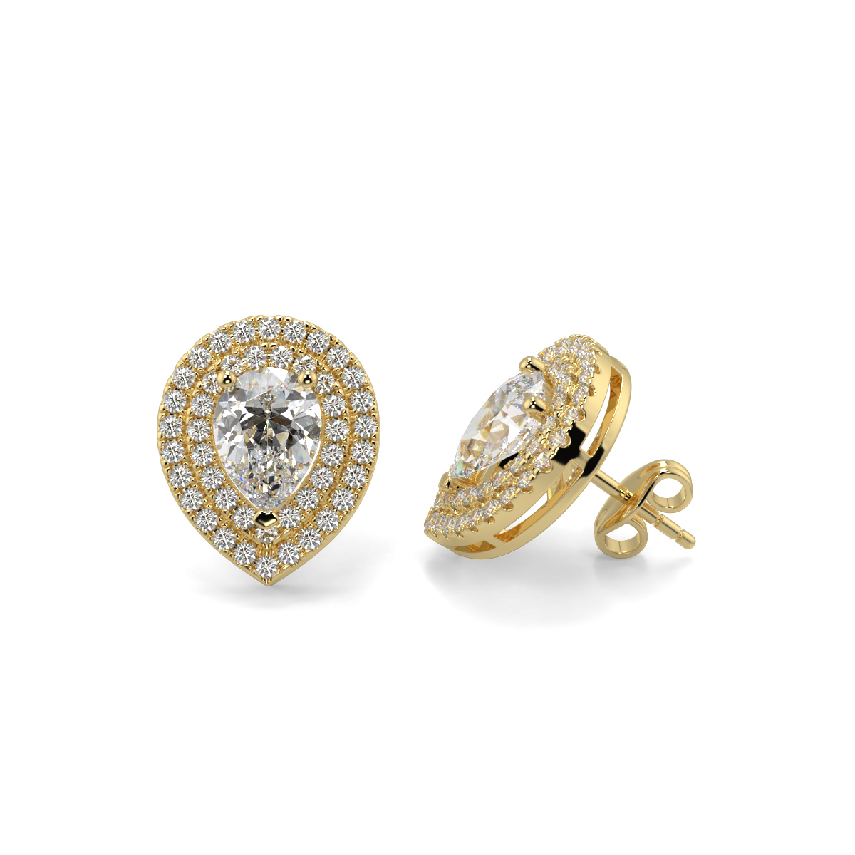 Solitaire Diamond Earrings