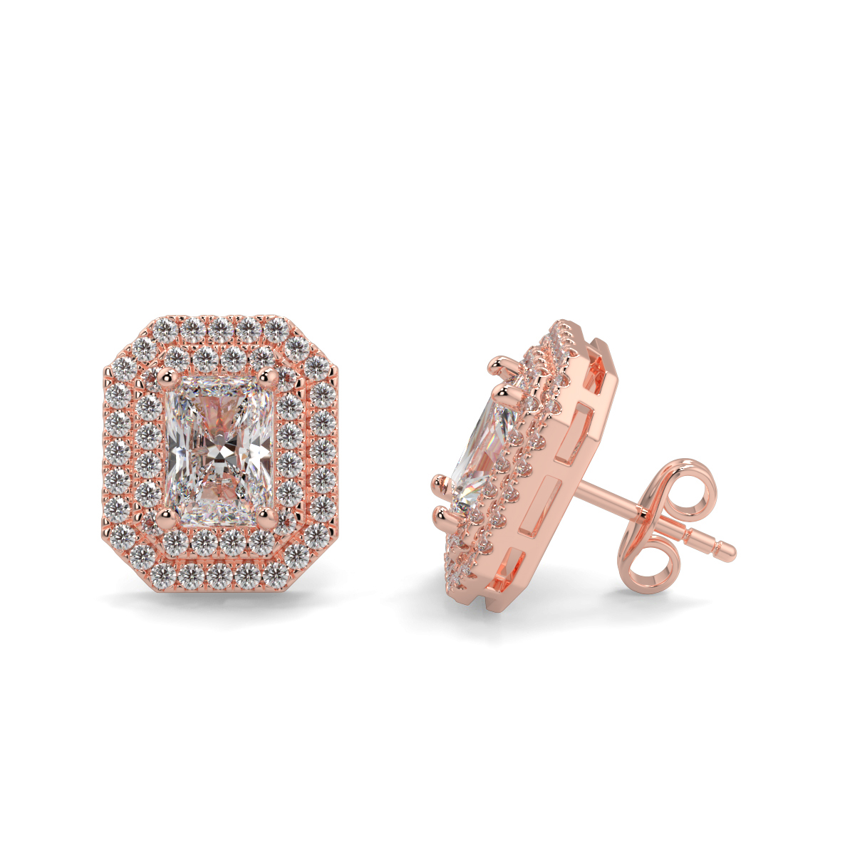 Solitaire Diamond Earrings