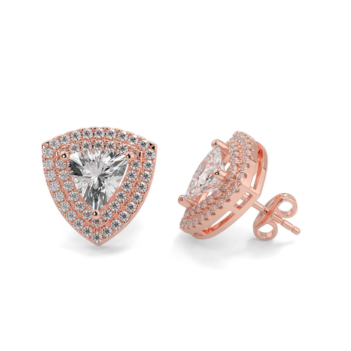 Solitaire Diamond Earrings