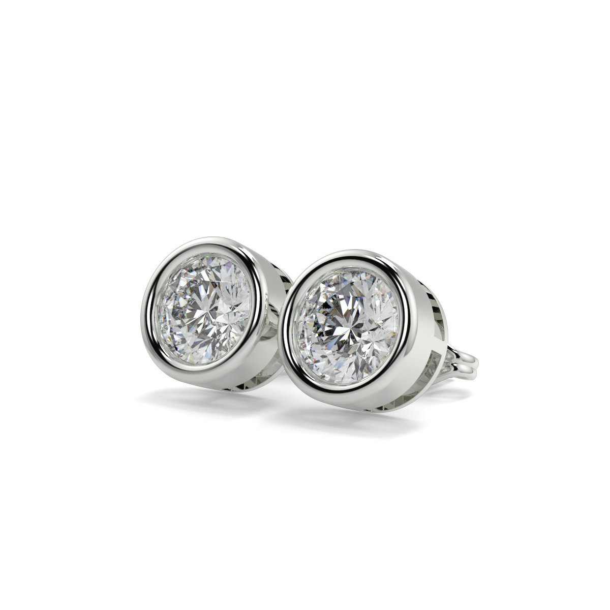 Solitaire Diamond Earrings