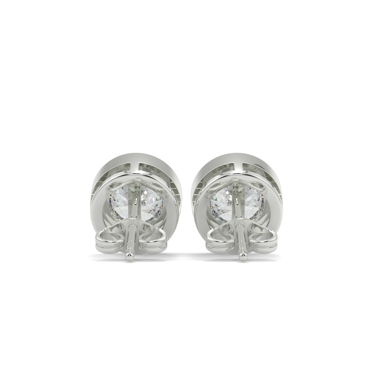 Solitaire Diamond Earrings