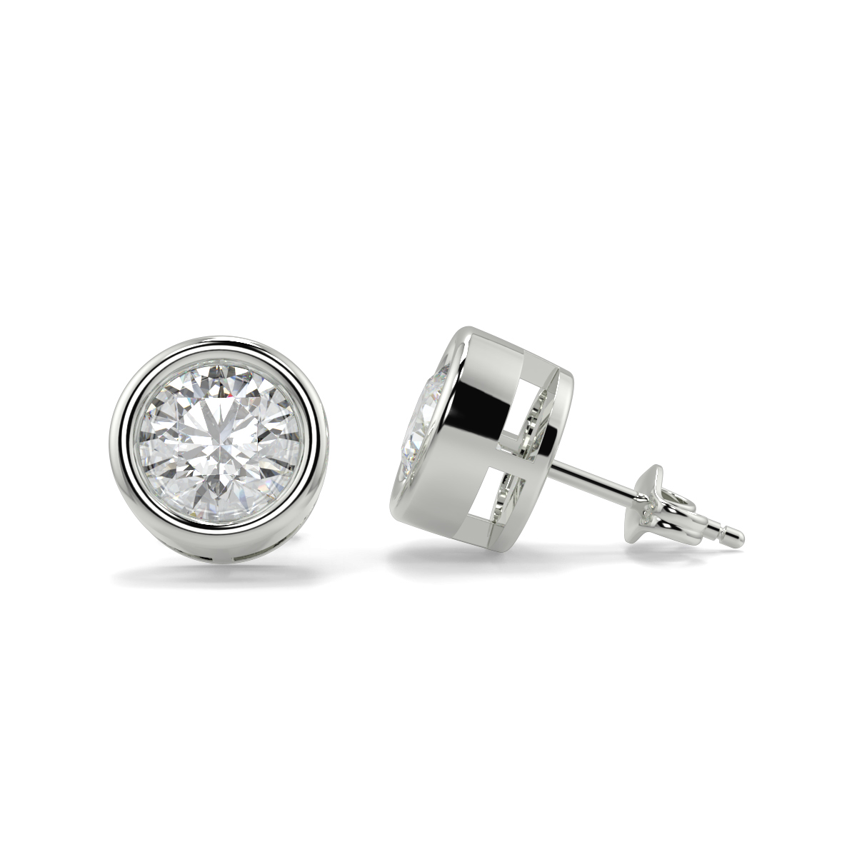 Solitaire Diamond Earrings