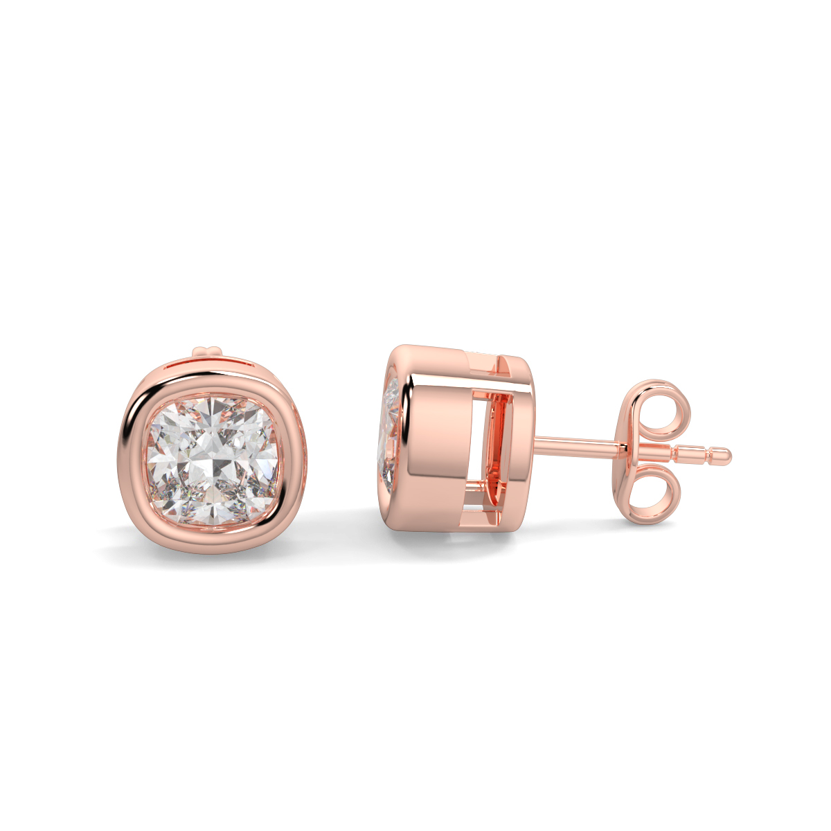 Solitaire Diamond Earrings