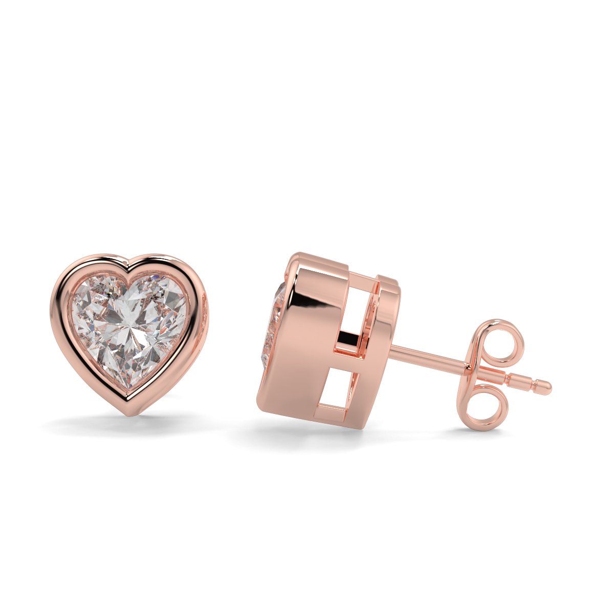 Solitaire Diamond Earrings