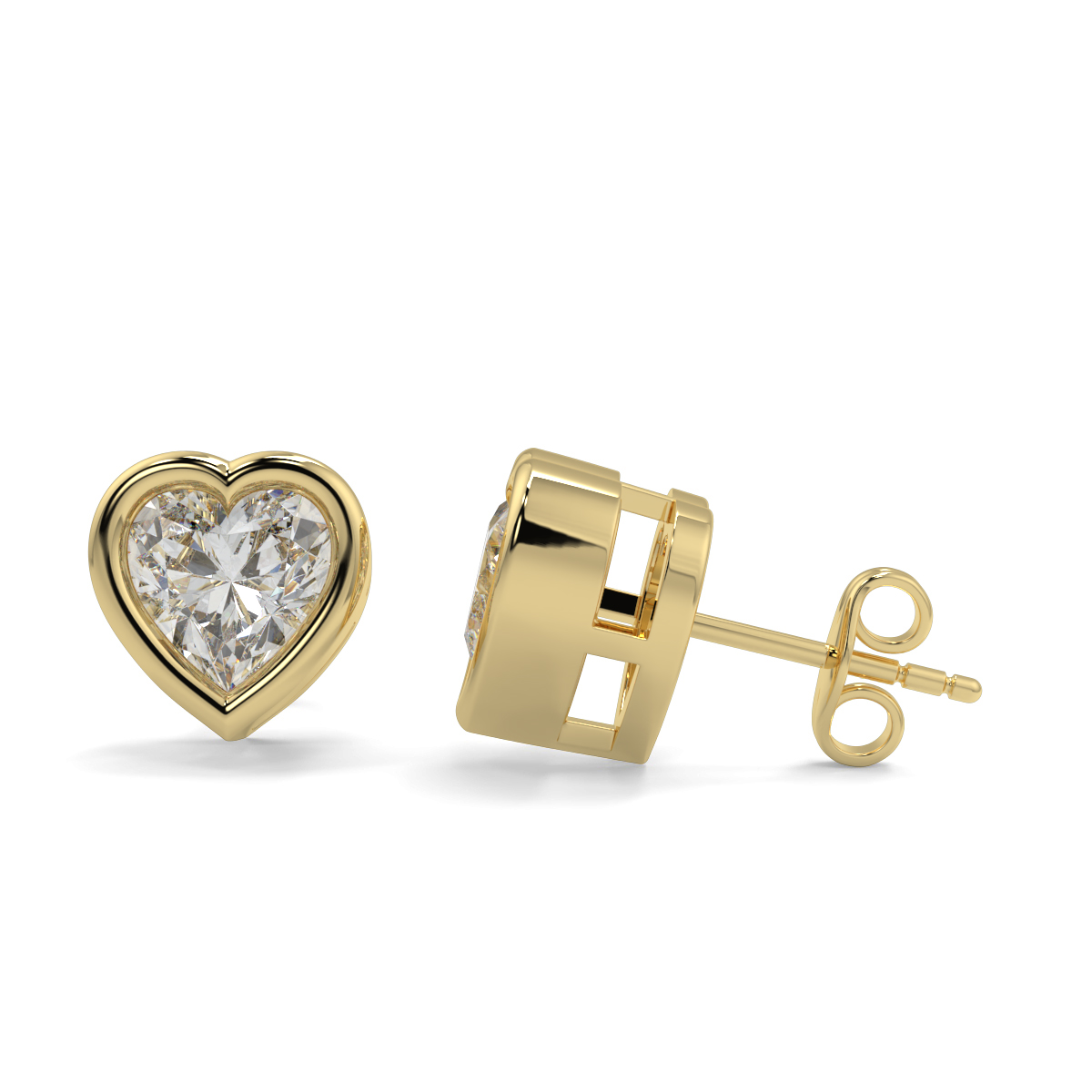 Solitaire Diamond Earrings