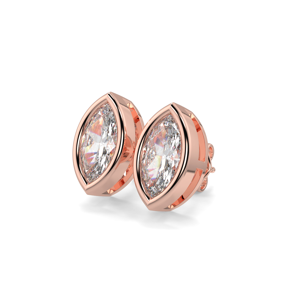Solitaire Diamond Earrings