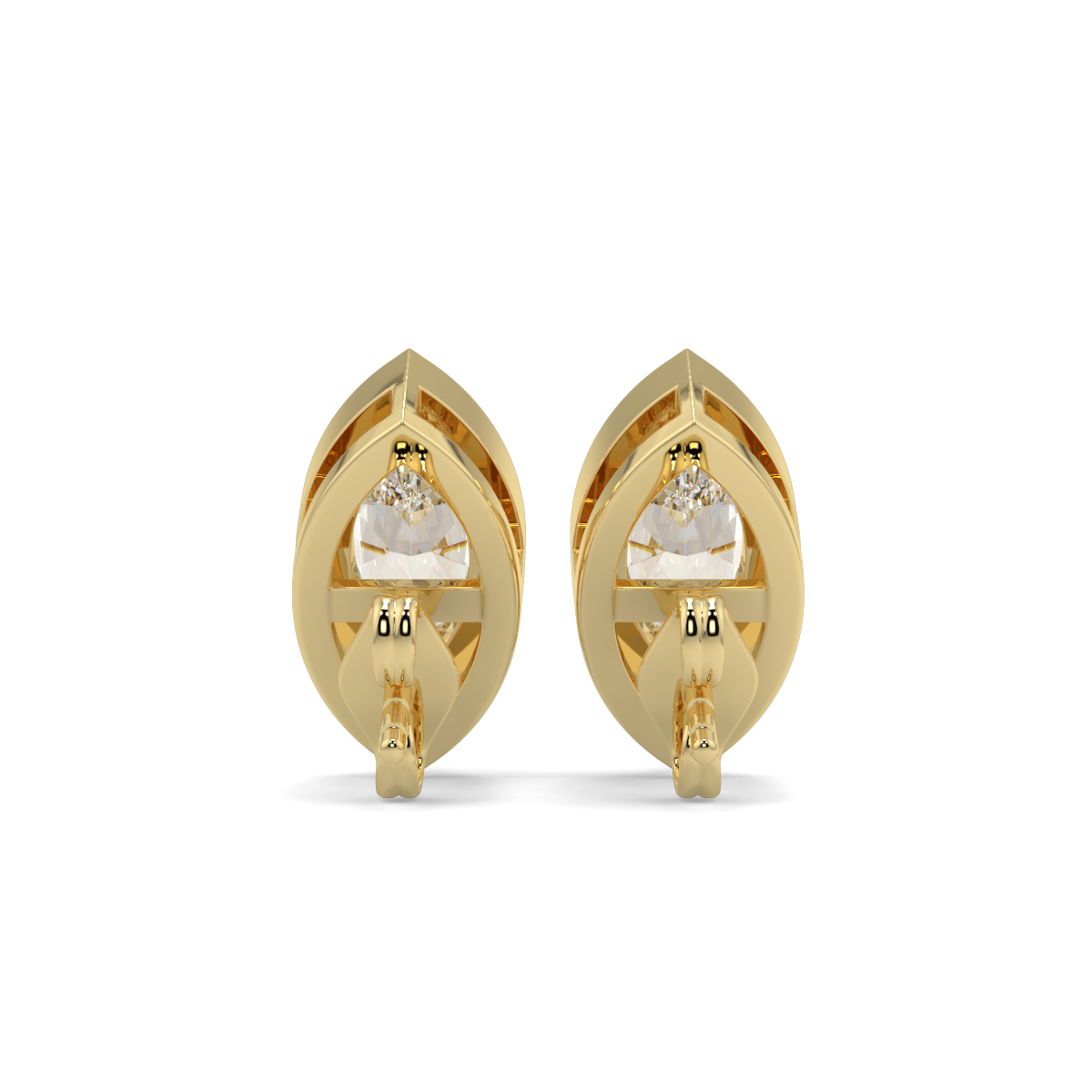 Solitaire Diamond Earrings