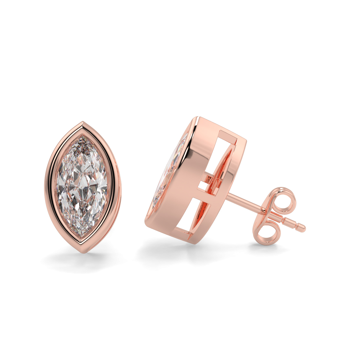 Solitaire Diamond Earrings