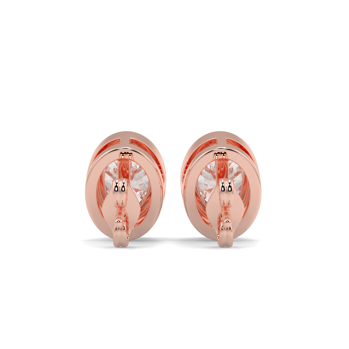 Solitaire Diamond Earrings