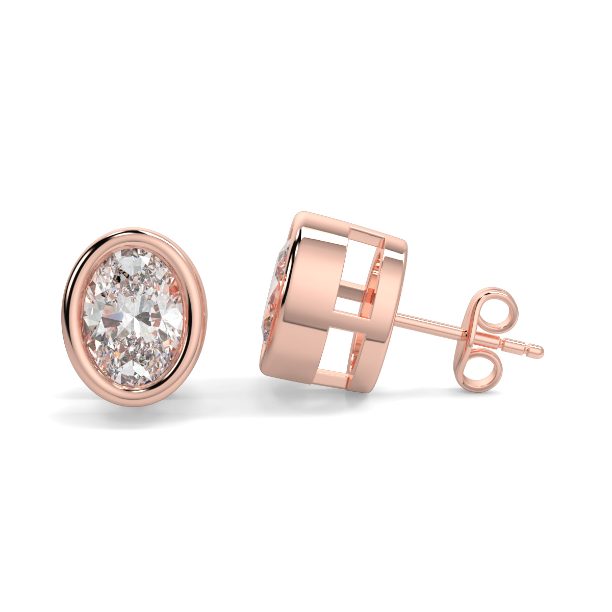 Solitaire Diamond Earrings