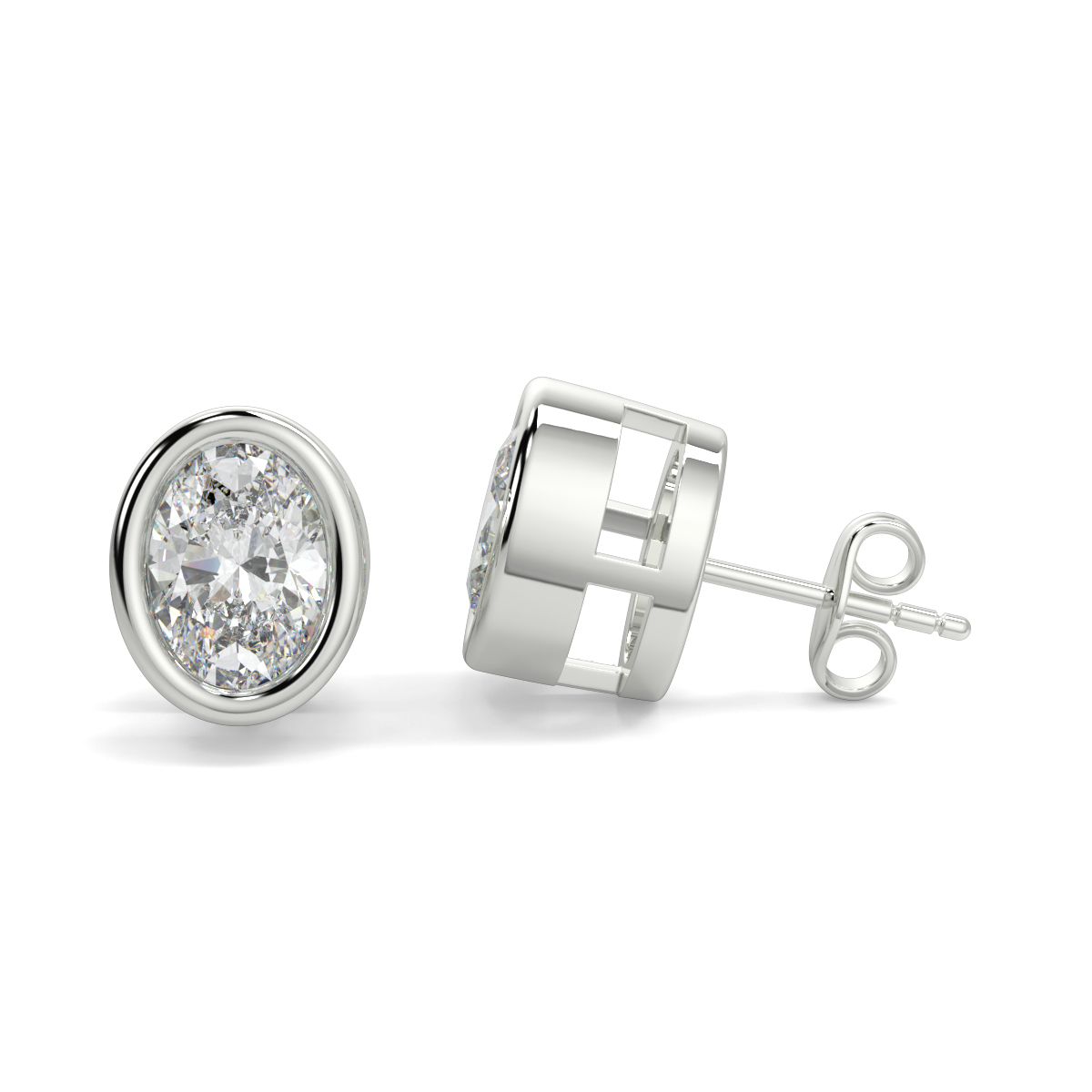 Solitaire Diamond Earrings