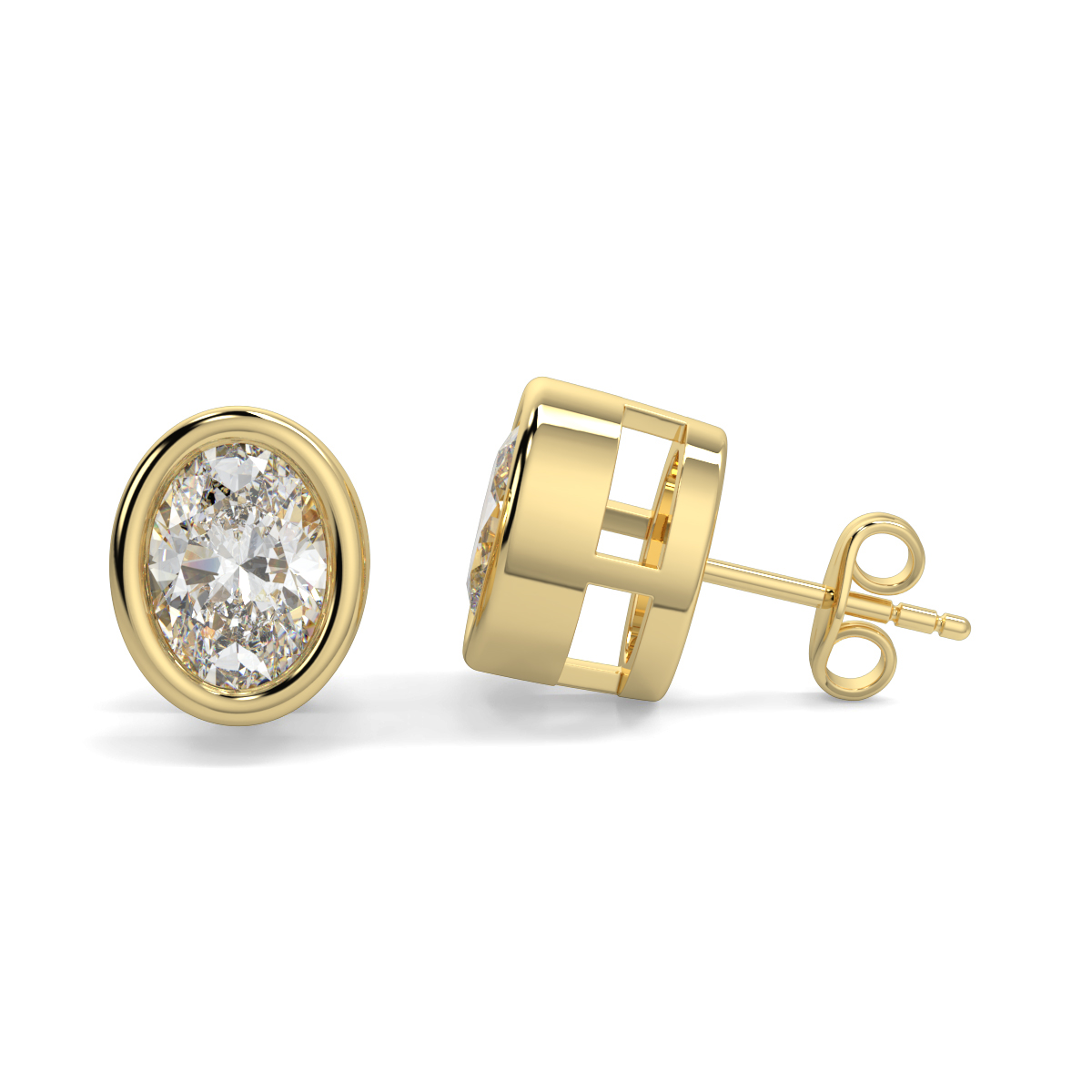 Solitaire Diamond Earrings
