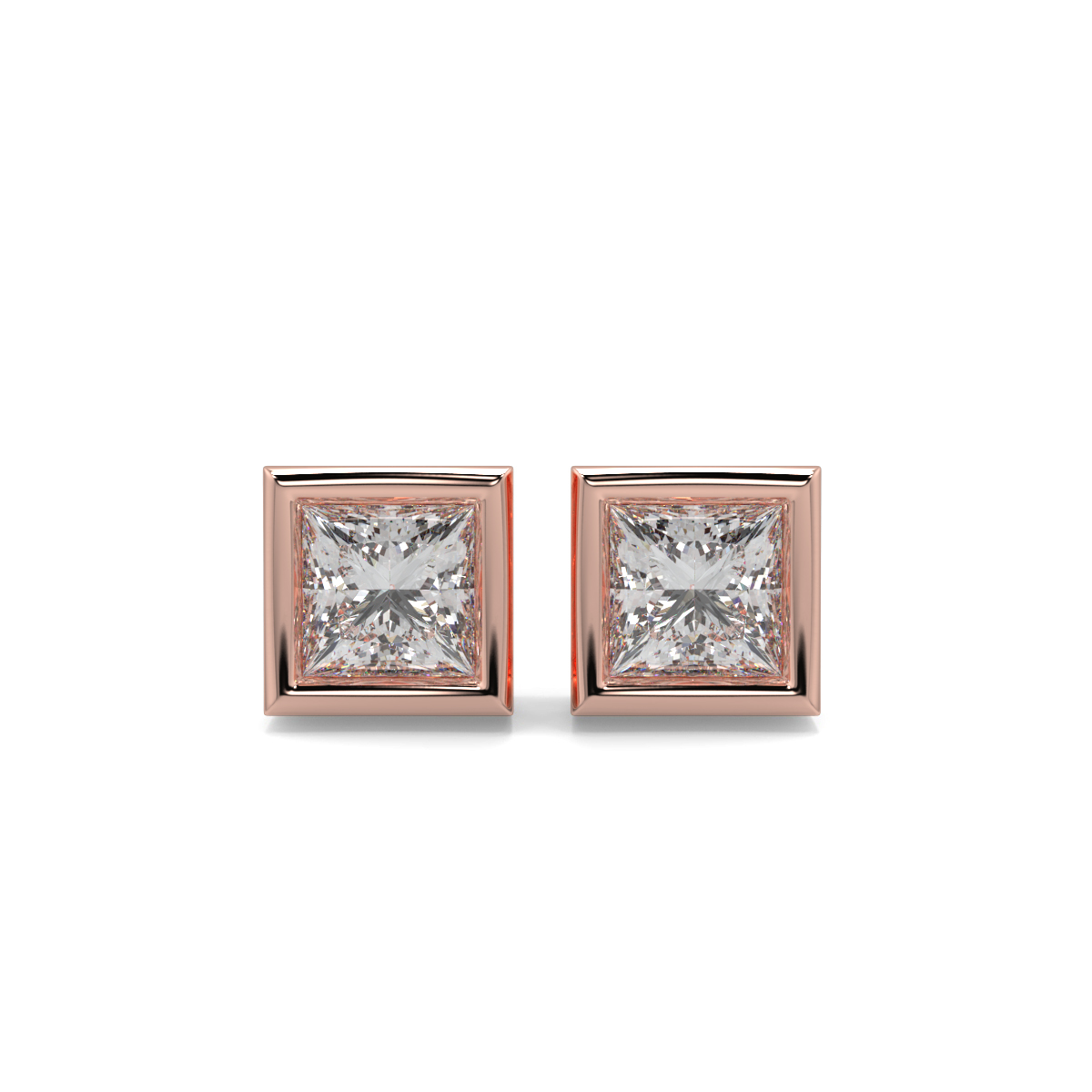 Solitaire Diamond Earrings