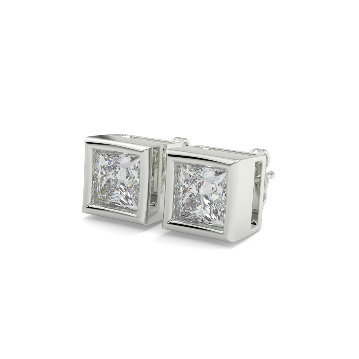 Solitaire Diamond Earrings