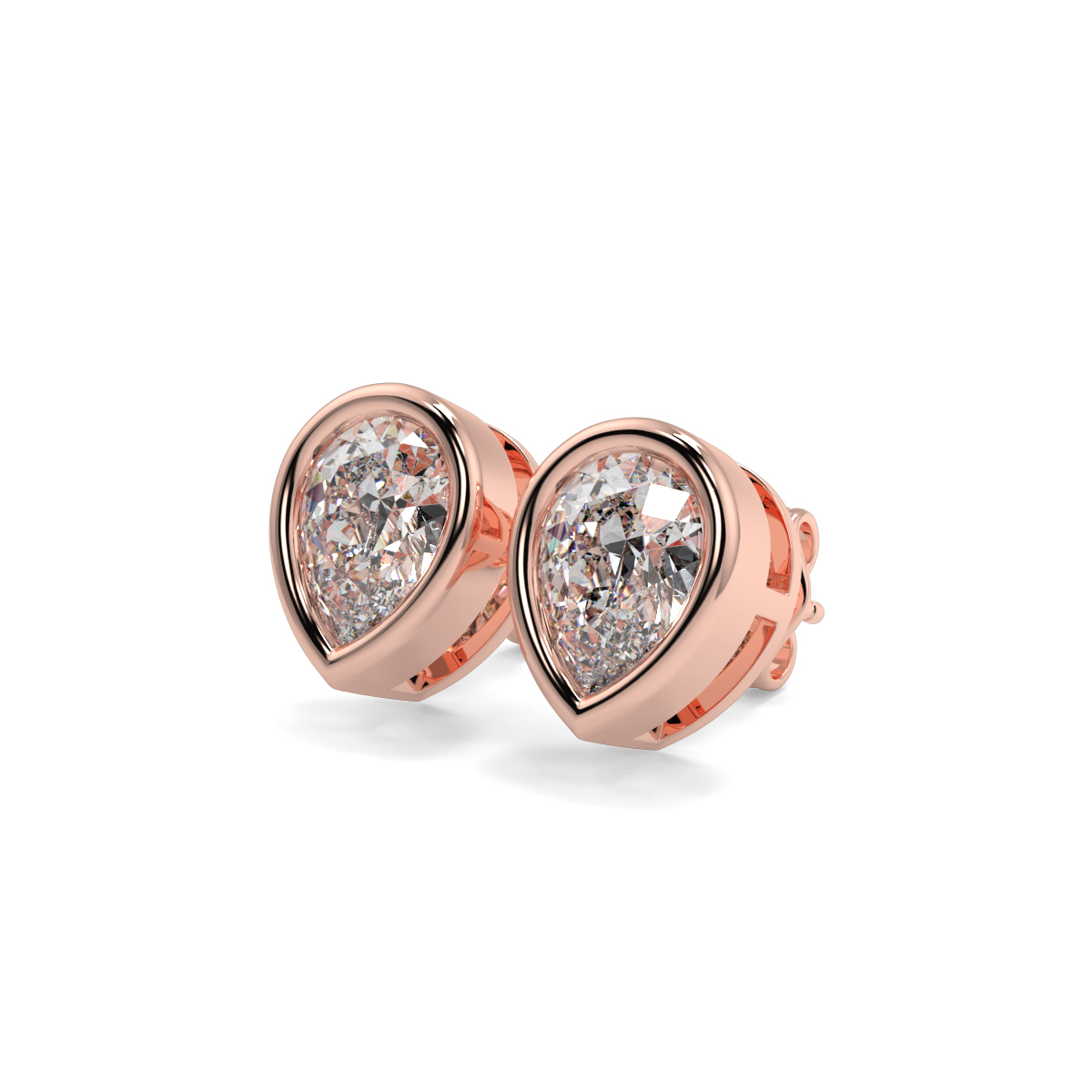 Solitaire Diamond Earrings