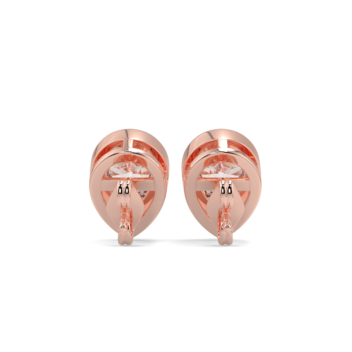 Solitaire Diamond Earrings