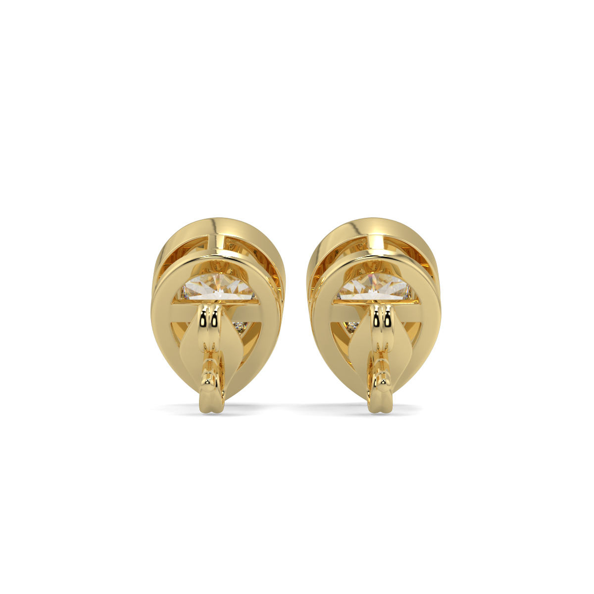 Solitaire Diamond Earrings