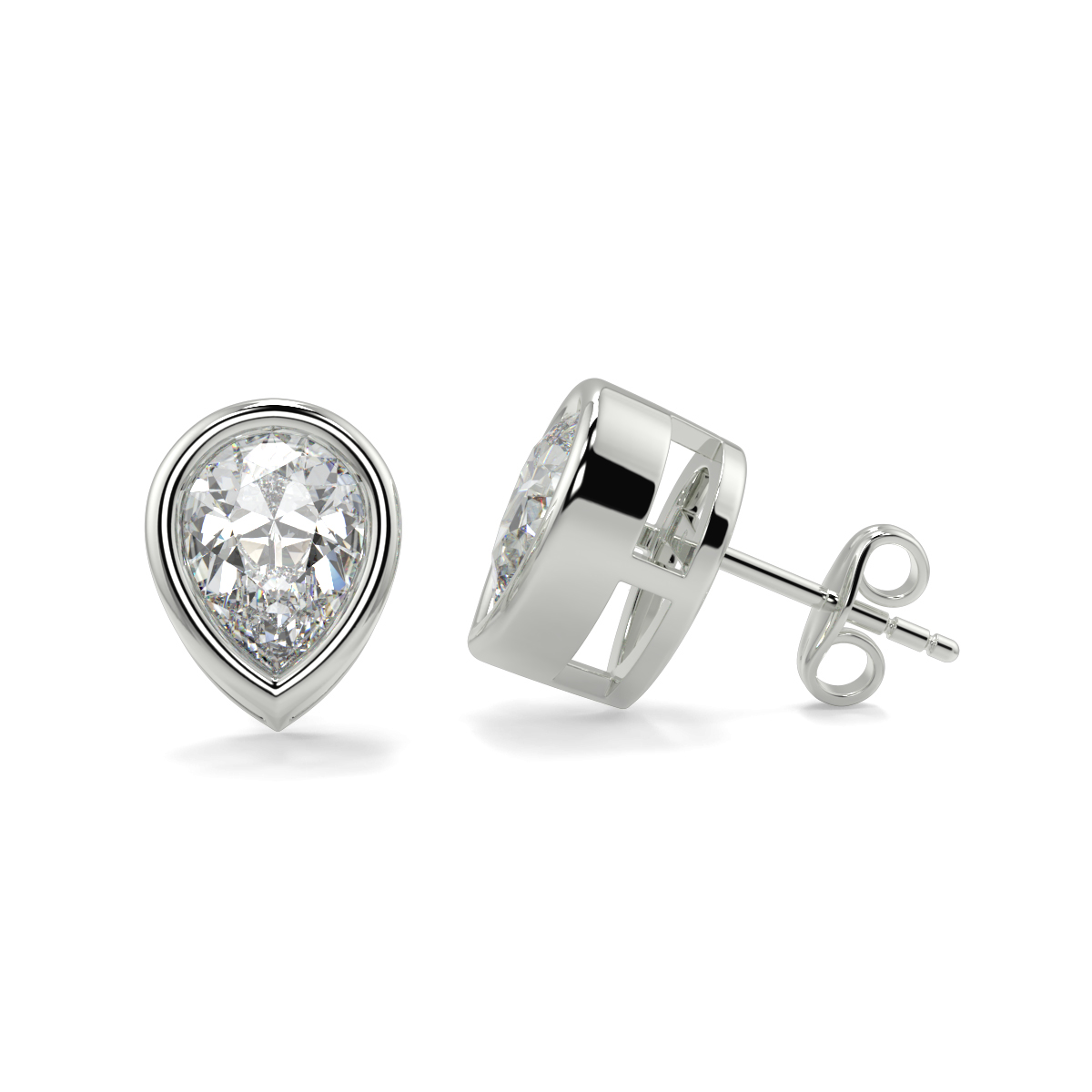 Solitaire Diamond Earrings