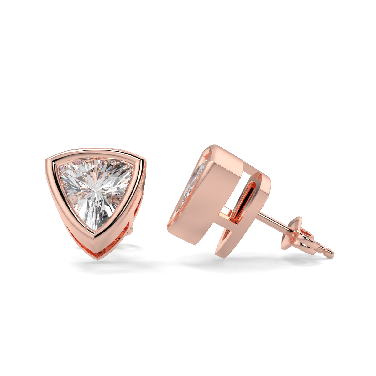 Solitaire Diamond Earrings