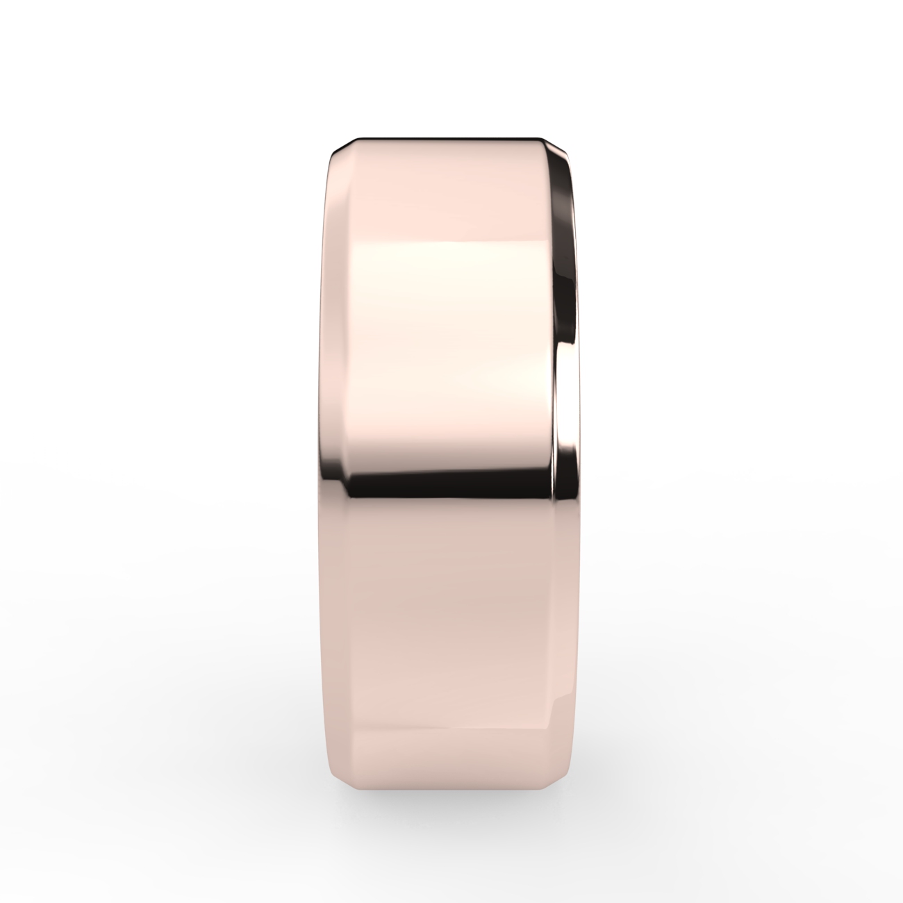 Flat Bevel Plain Wedding Band