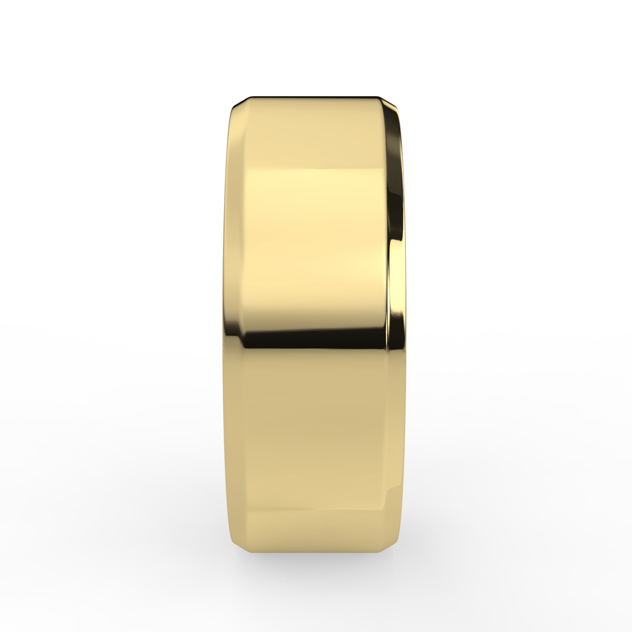 Flat Bevel Plain Wedding Band