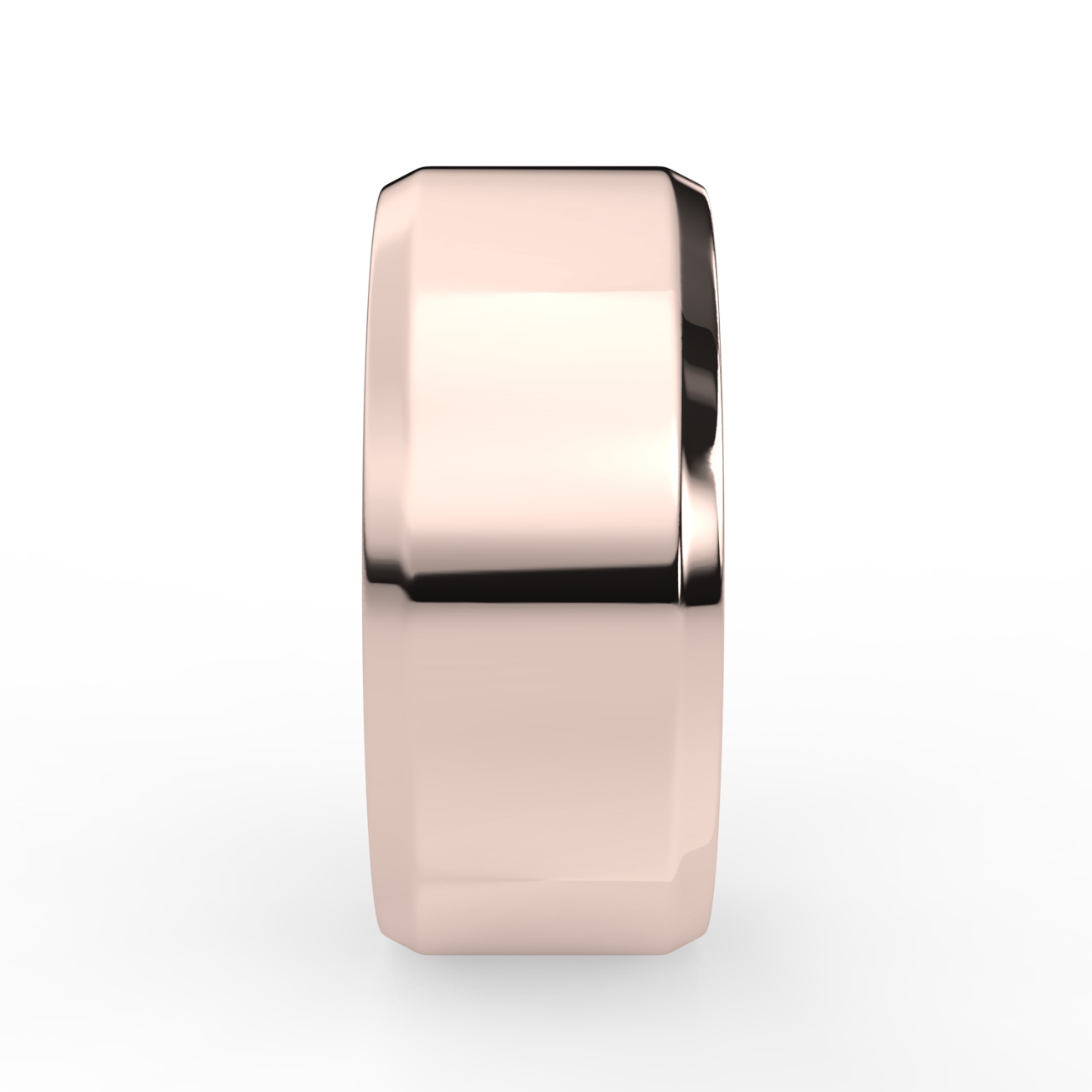 Flat Bevel Plain Wedding Band