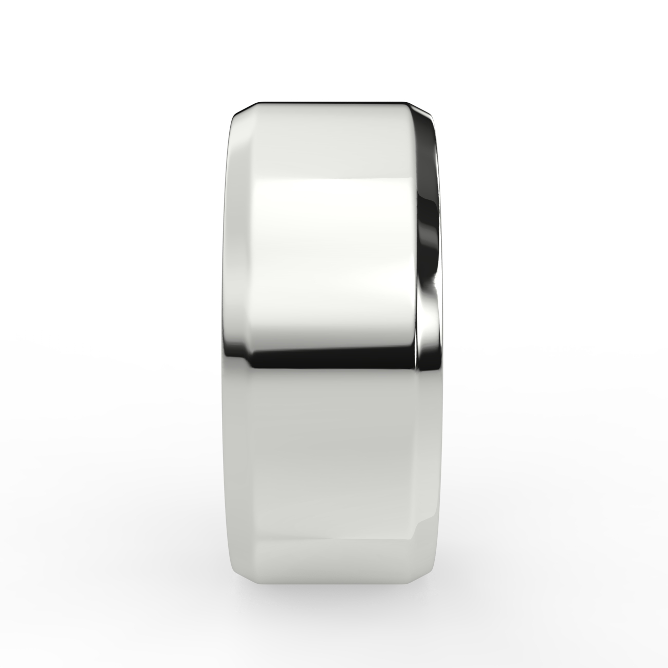 Flat Bevel Plain Wedding Band