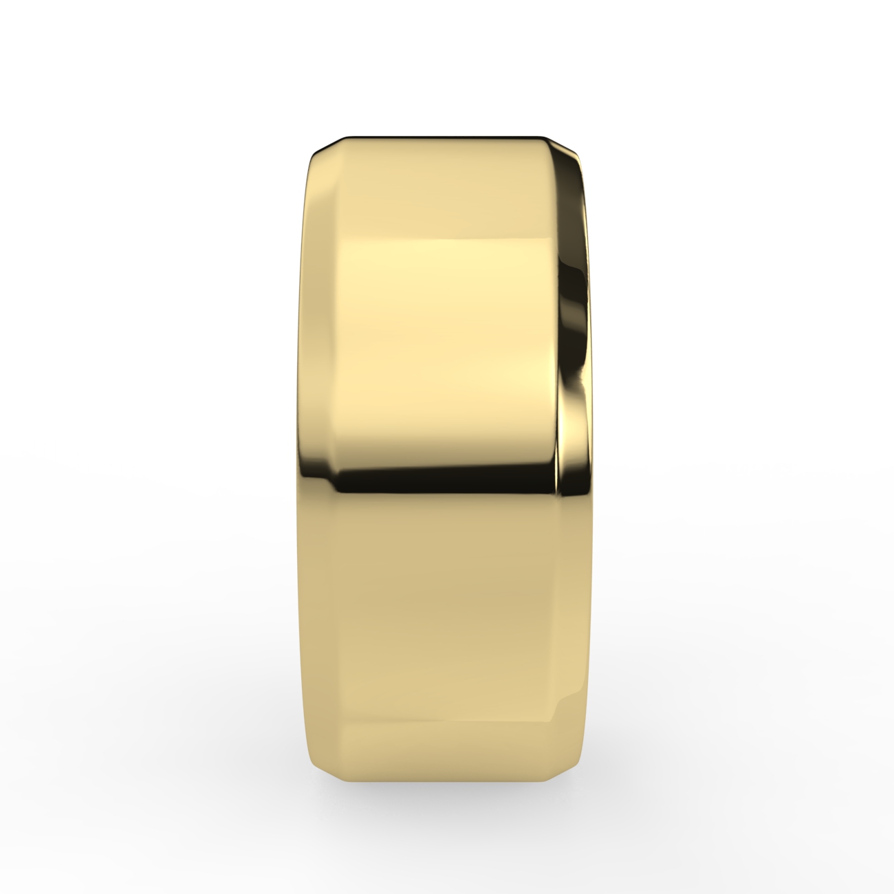 Flat Bevel Plain Wedding Band