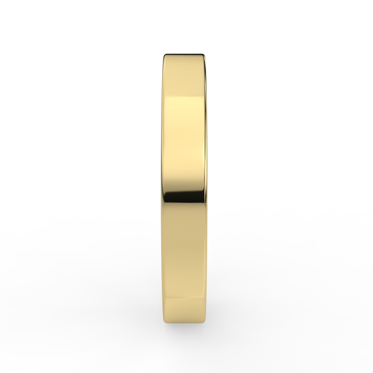 Flat Court Plain Wedding Band