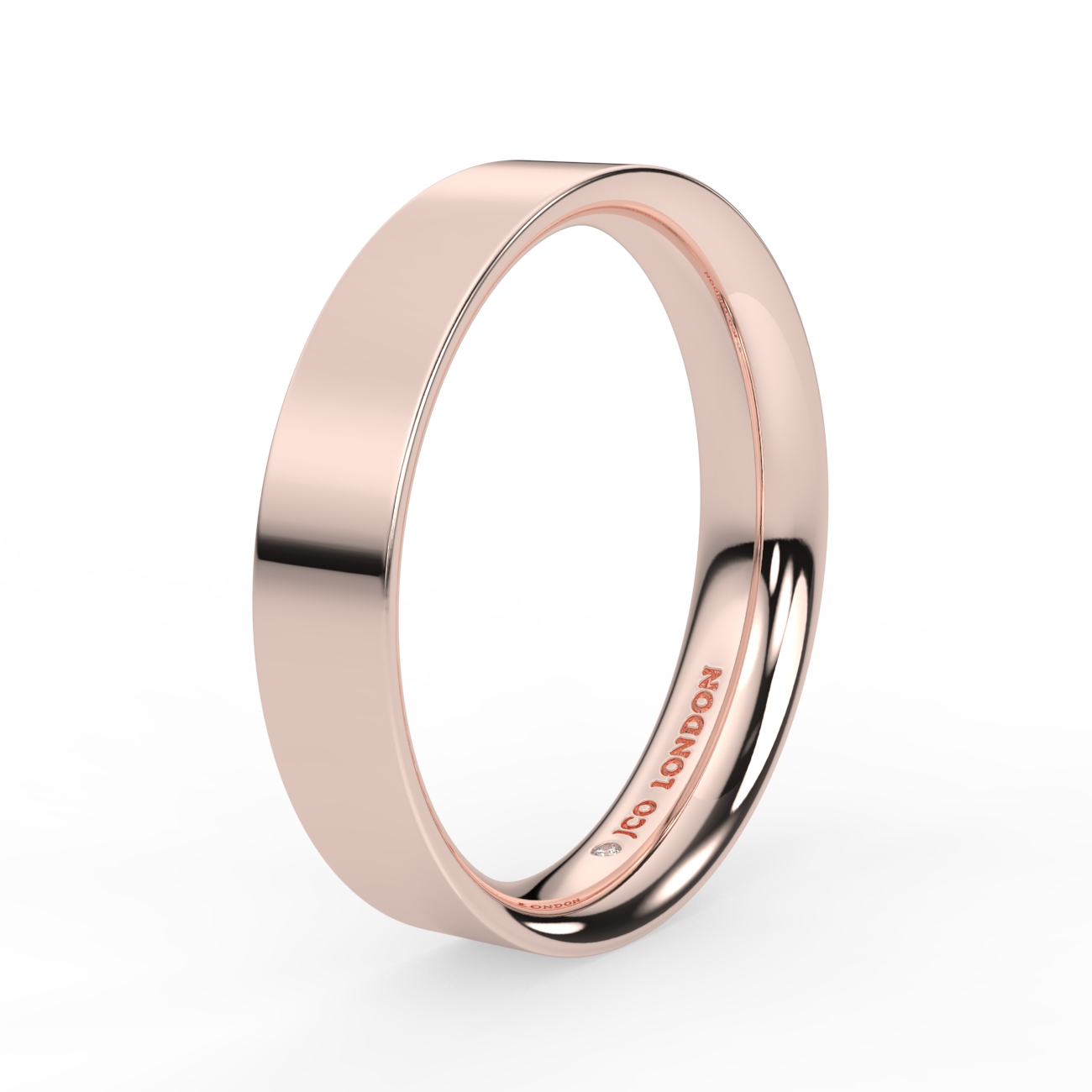 Flat Court Plain Wedding Band