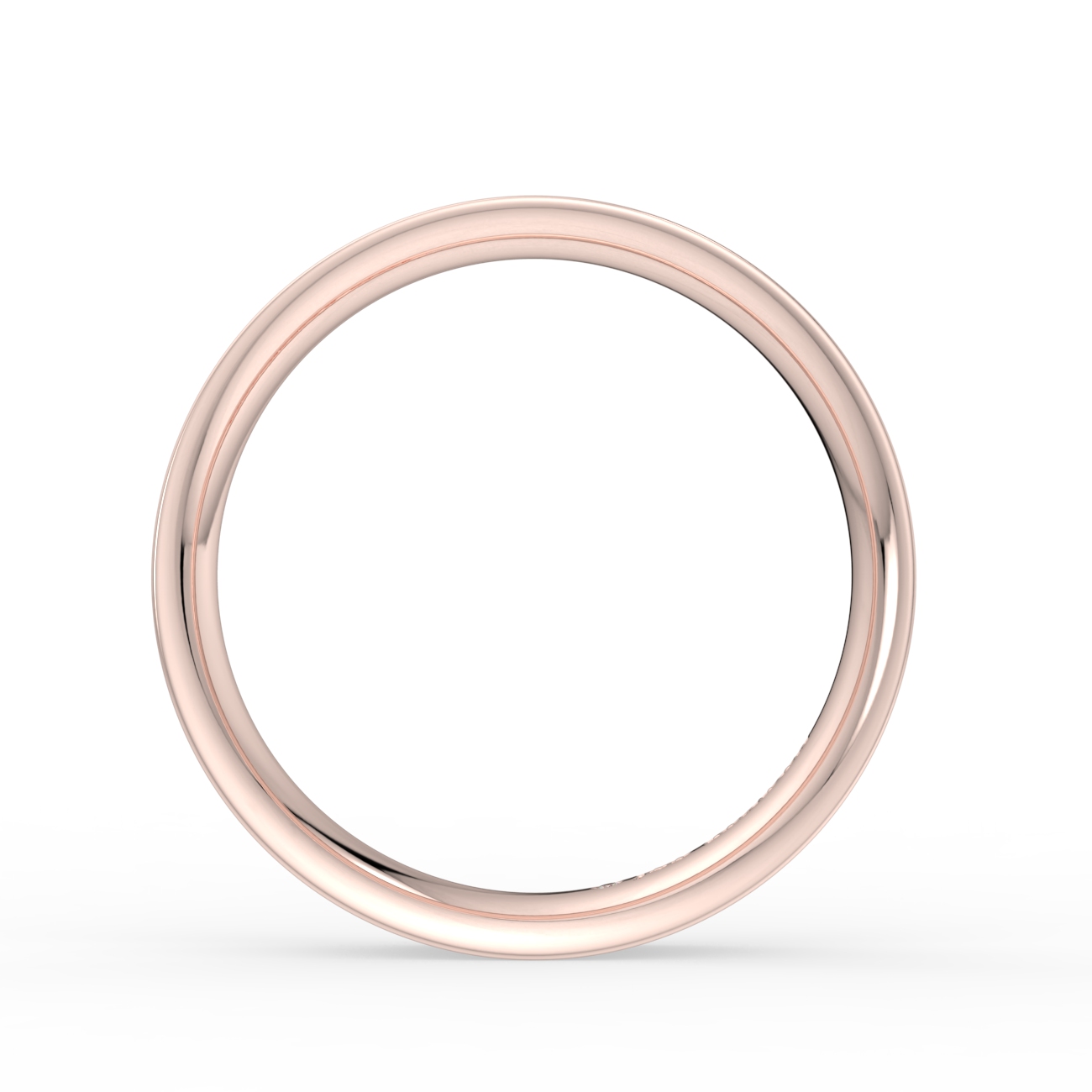 Flat Court Plain Wedding Band