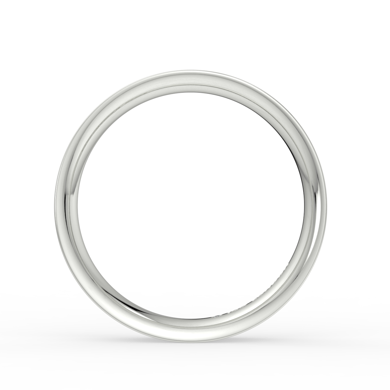 Flat Court Plain Wedding Band