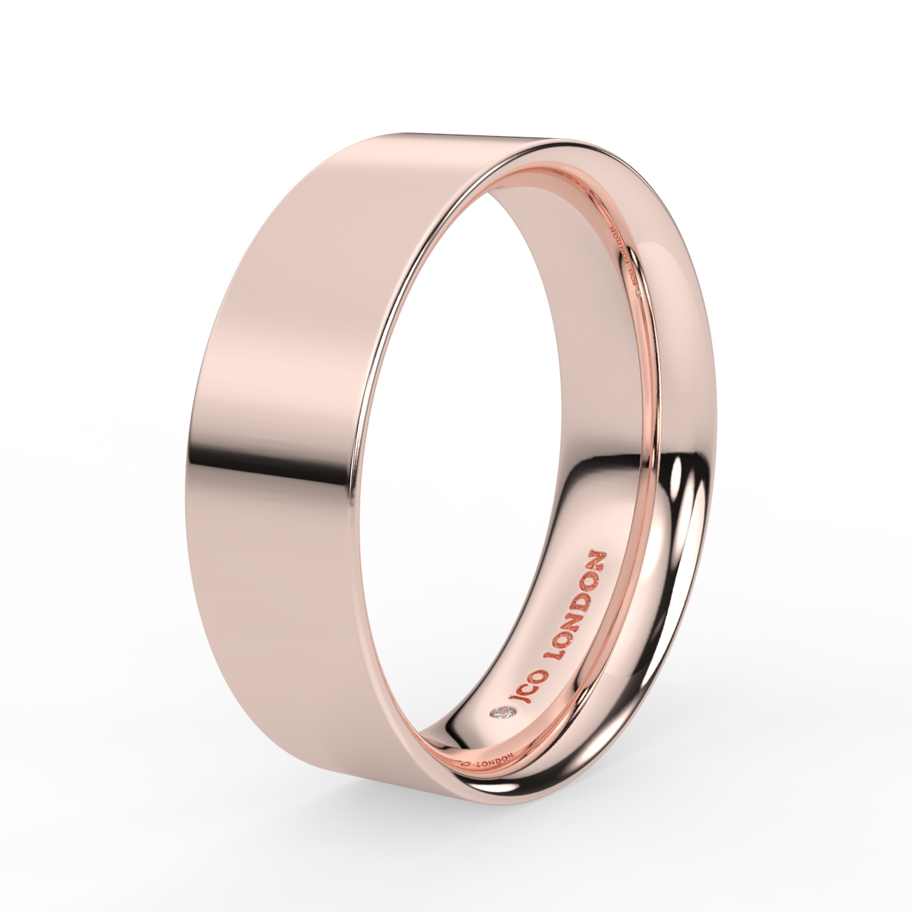 Flat Court Plain Wedding Band