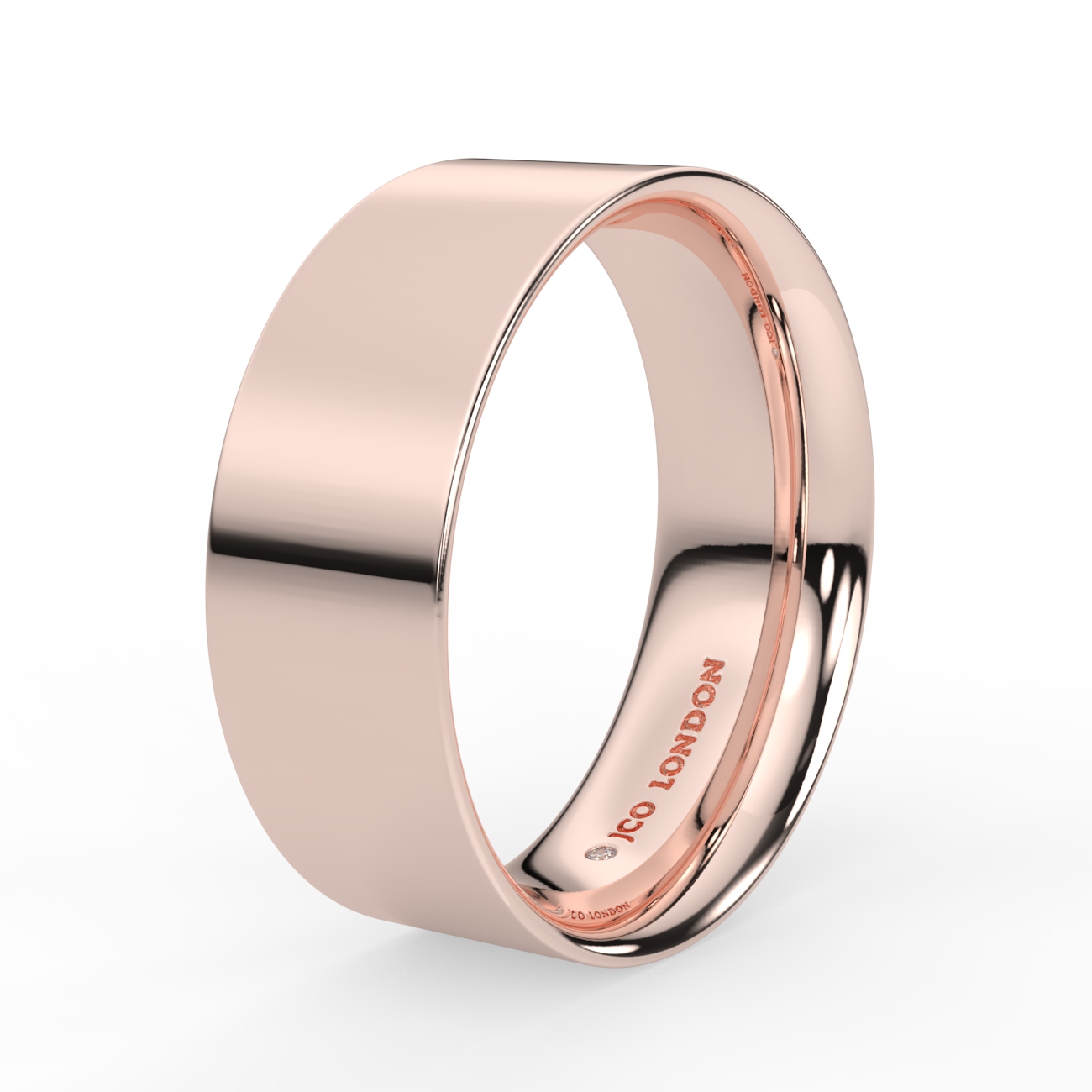 Flat Court Plain Wedding Band
